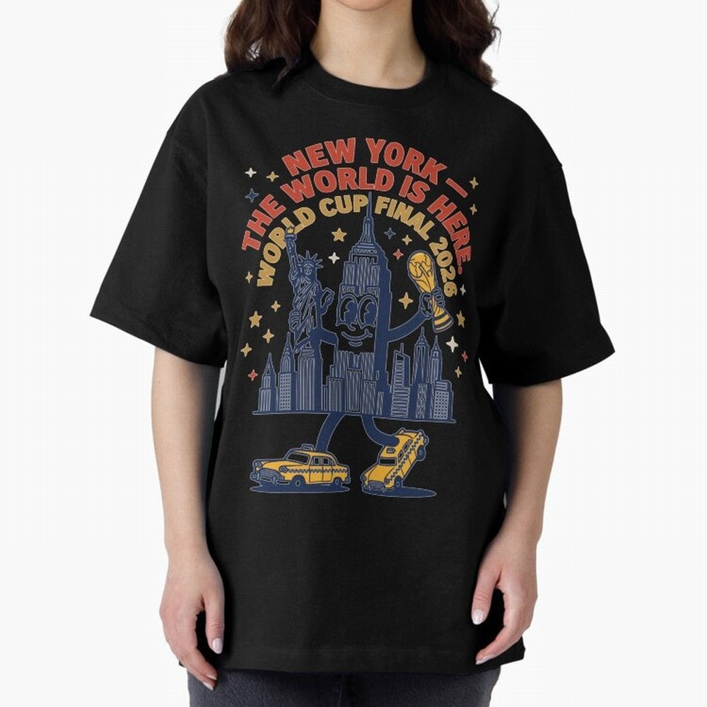 New York World Cup Final ¡ª The World Is Here V1 Classic T-Shirt Capture Global Football Passion for FIFA World Cup 2026 USA Canada Mexico, Capturing Messi, CR7 and Mbappe, England, France and Netherlands, Global Supporter Spirit, Legendary Goals,
