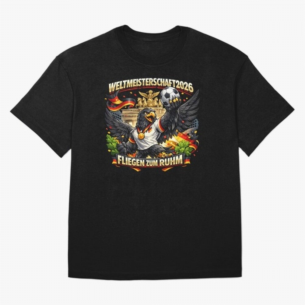 German Eagle World Cup 2026 Football Fan Art Classic T-Shirt Discover Match Day Hype around FIFA World Cup 2026 USA Canada Mexico, Mbappe, Netherlands, Fan Favorite Moments, National Team Passion, Big Match Drama and Soccer History; Ideal for