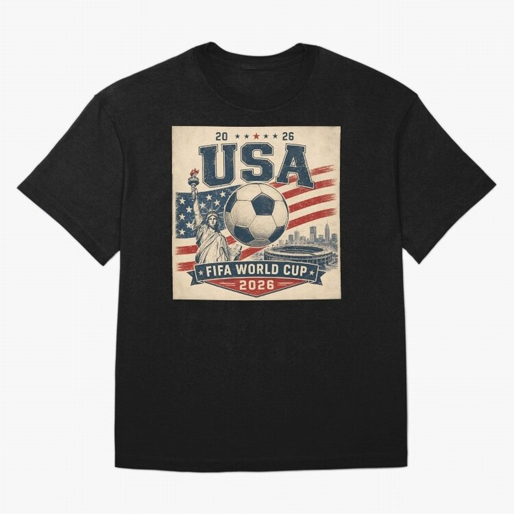 USA WORLD CUP 2026 Classic T-Shirt Bring Champion Energy into Global Football Passion for FIFA World Cup 2026 Group Stage, Driven by Cristiano Ronaldo, Spain, Classic Soccer Heritage, Championship Pressure, Fan Loyalty and International Pride;