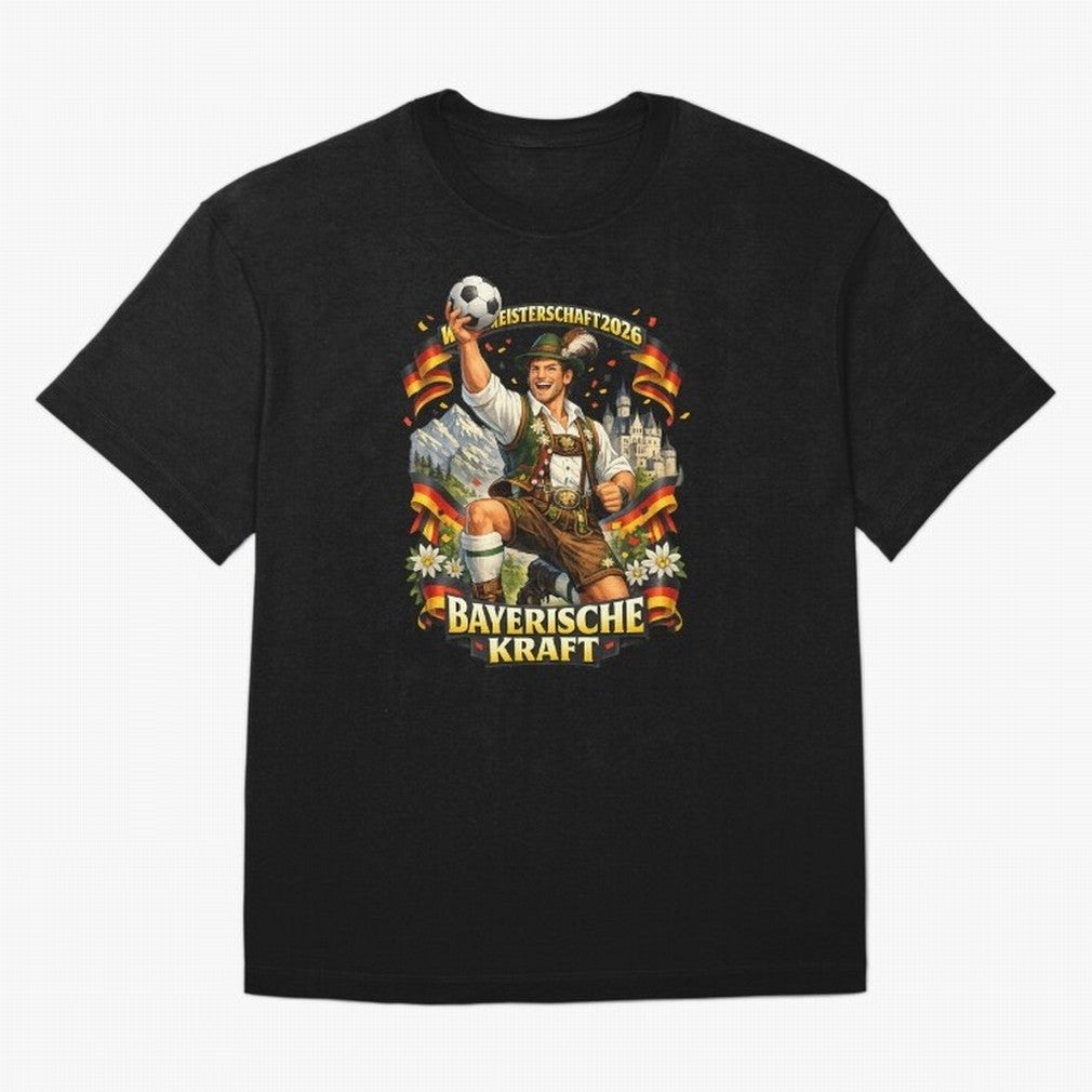 Bayerische Kraft World Cup 2026 Germany Fan Classic T-Shirt Feel FIFA World Cup 2026 Group Stage Spirit, Built around Spain, Messi, Neymar and Mbappe, Stadium Chants, National Pride, Trophy Dreams and Unforgettable Football Memories; Created for