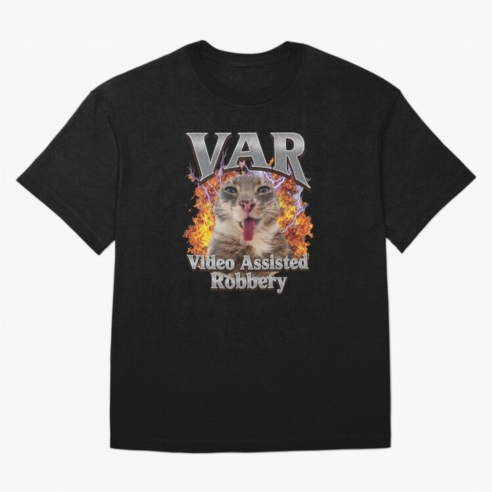 VAR Video Assisted Robbery Funny World Cup 2026 Meme Soccer Fan Football Humor Classic T-Shirt Bring Match Day Fire to FIFA World Cup 2026 USA Canada Mexico Driven by Messi and Cristiano Ronaldo, Argentina Energy, Football History, Final Match