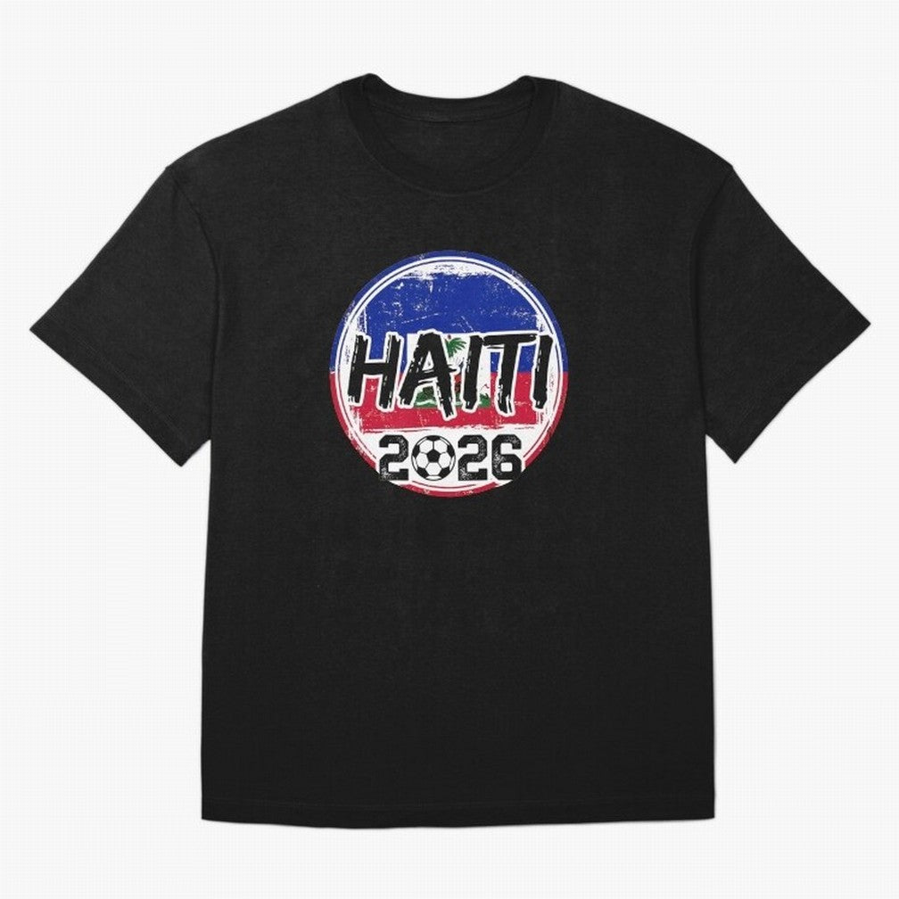 Haiti World Cup 2026 Soccer Fan Game Day T-Shirt Bring Supporter Culture to Match Day Hype around FIFA World Cup 2026 USA Canada Mexico, Haaland and Mbappe, England, Worldwide Fan Energy, Dramatic Goals, Stadium Lights and Championship