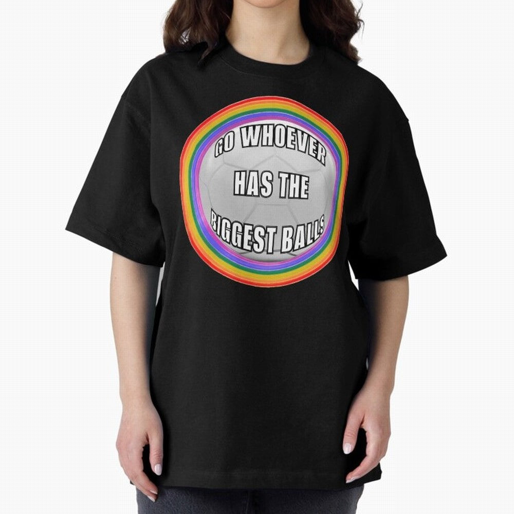 Go whoever has the biggest balls! Classic T-Shirt Show Your Love for Global Football Passion for FIFA World Cup 2026, Driven by CR7 and Messi, England, Football Festival Excitement, Trophy Ambitions, Country Rivalries and Star Player Buzz; Great