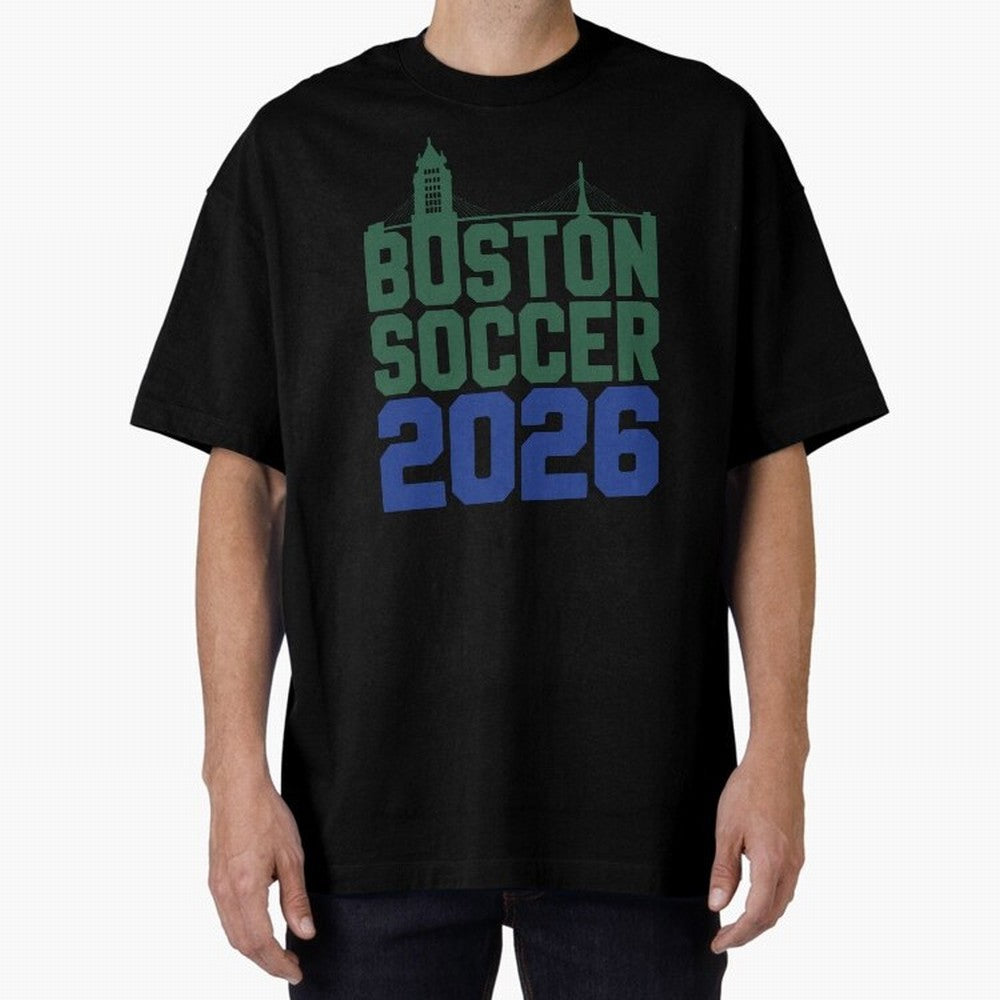 Boston Soccer 2026 Massachusetts Football Fan Classic T-Shirt Support FIFA World Cup 2026 Group Stage for Fans of Messi and Cristiano Ronaldo and Brazil, Bringing Championship Spirit, Famous Goals, Roaring Crowds and International Football Unity;