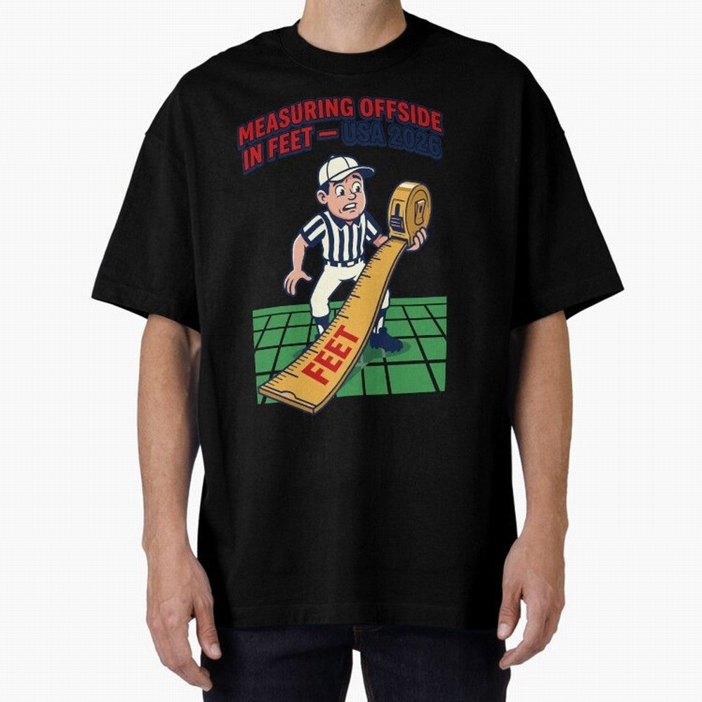 Measuring Offside in Feet ¡ª USA 2026 V1 Classic T-Shirt Stand Out with Spirit from Global Football Passion for FIFA World Cup 2026 Group Stage, Connected to Neymar, France and Portugal, Match Day Excitement, Supporter Culture, Golden Goals and