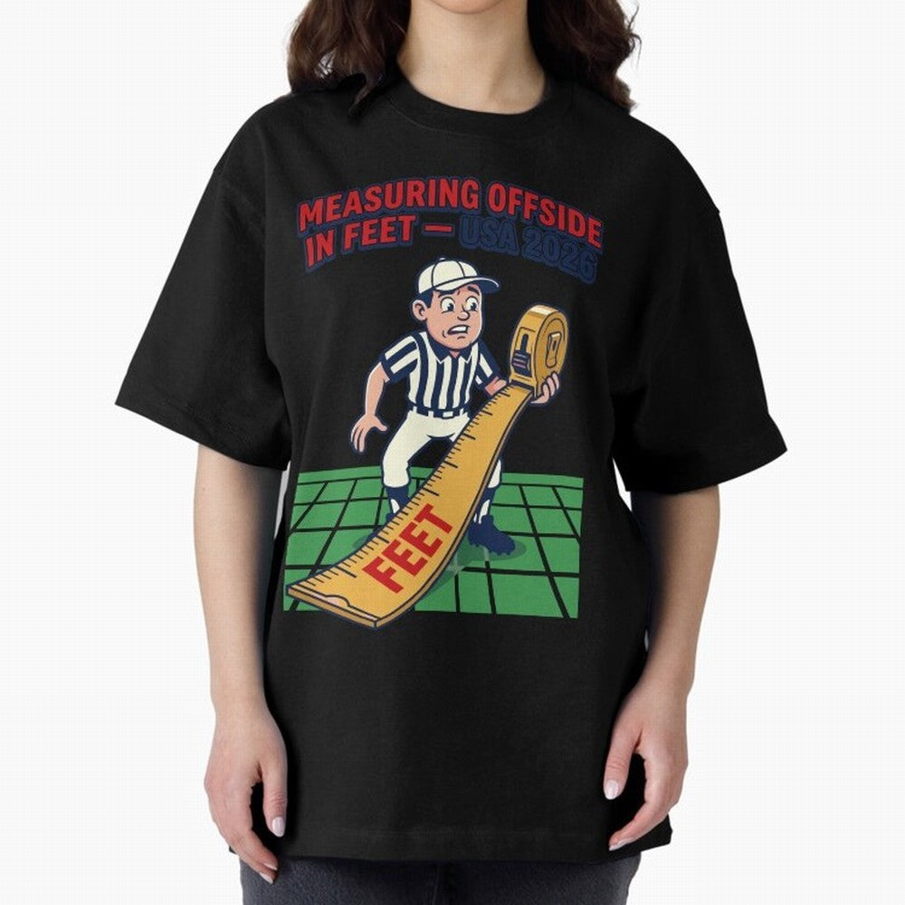 Measuring Offside in Feet ¡ª USA 2026 V1 Classic T-Shirt Stand Out with Spirit from Global Football Passion for FIFA World Cup 2026 Group Stage, Connected to Neymar, France and Portugal, Match Day Excitement, Supporter Culture, Golden Goals and