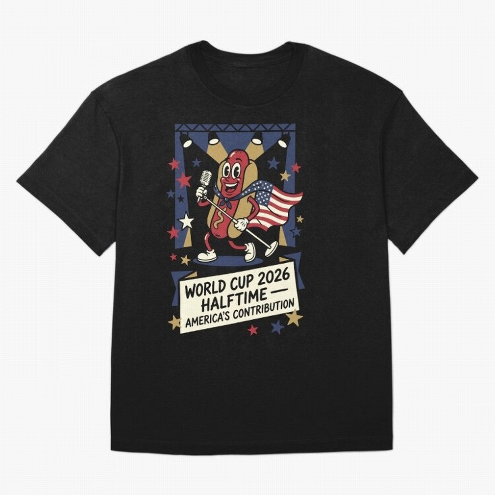 World Cup 2026 Halftime ¡ª America's Contribution V1 Classic T-Shirt Bring Global Tournament Vibes to the FIFA World Cup 2026 Group Stage Journey through Cristiano Ronaldo Highlights, Spain and Netherlands Pride, Tournament Hype, Historic Matchups,