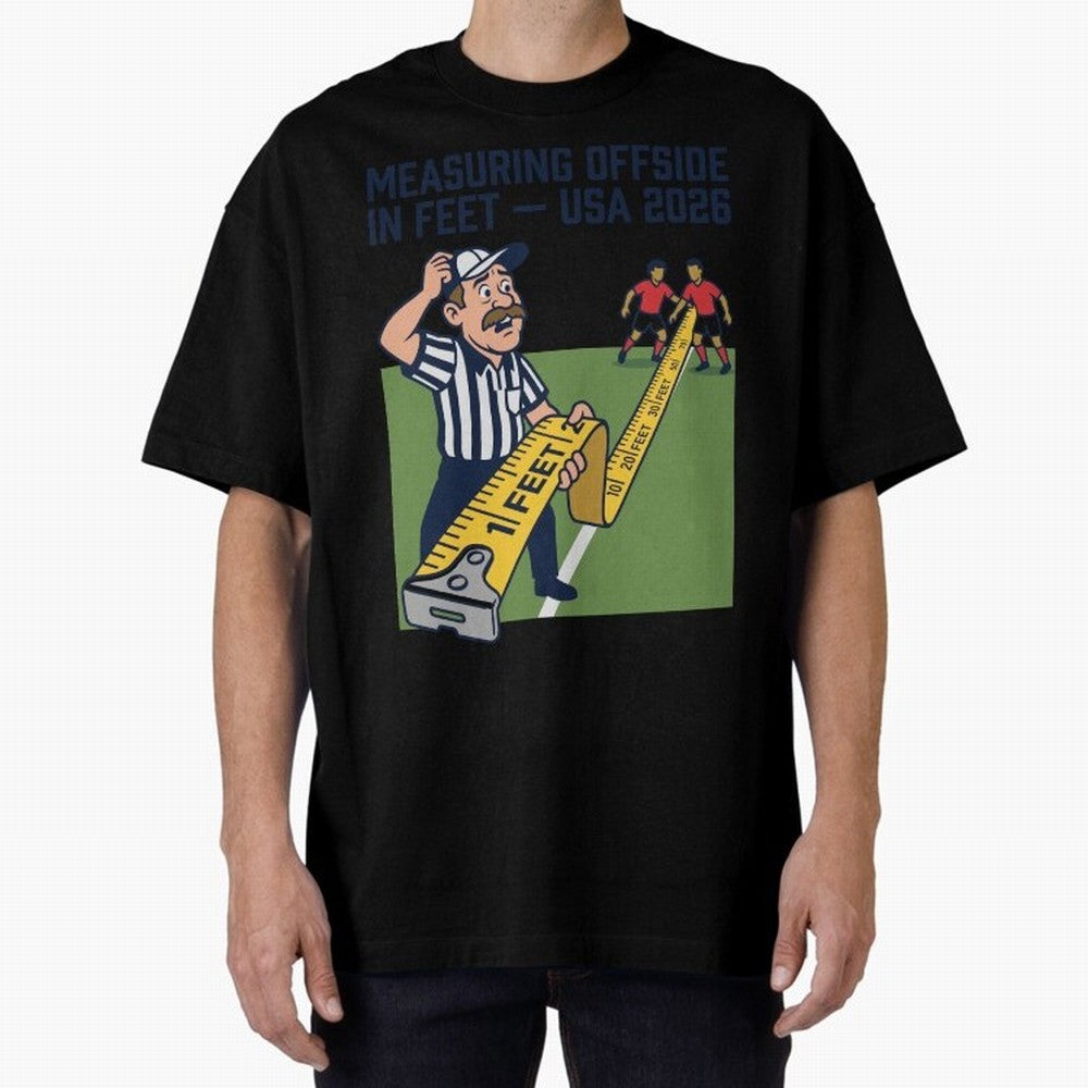 Measuring Offside in Feet ¡ª USA 2026 V3 Classic T-Shirt Relive the Noise and Pride of the FIFA World Cup 2026 USA Canada Mexico Journey through Neymar, Haaland and Cristiano Ronaldo Highlights, England Pride, Stadium Memories, Football Loyalty,