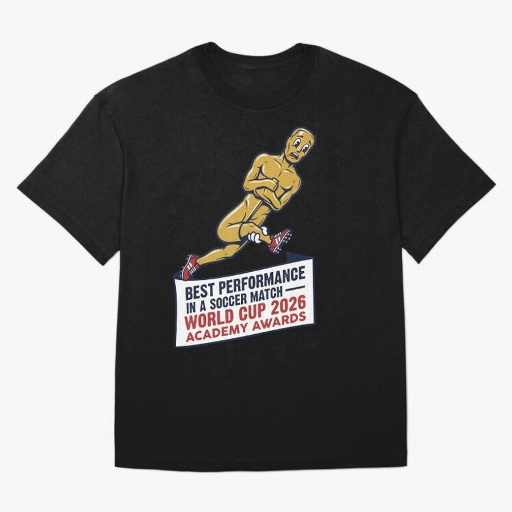 Academy Awards Best Performance Soccer V1 Classic T-Shirt Turn Up for FIFA World Cup 2026 USA Canada Mexico for Fans of Neymar and Portugal, Bringing Football History, Final Match Energy, Crowd Noise and Once in a Lifetime Moments; Perfect for