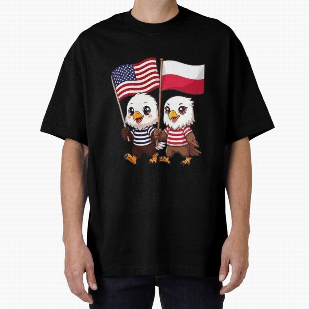 The American eagle and its friend, the Polish eagle Classic T-Shirt Celebrate Fan Culture around the FIFA World Cup 2026 Journey through Cristiano Ronaldo Highlights, France and Portugal Pride, Championship Spirit, Famous Goals, Roaring Crowds and