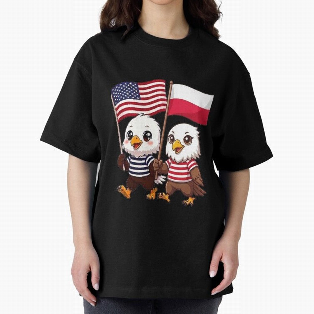 The American eagle and its friend, the Polish eagle Classic T-Shirt Celebrate Fan Culture around the FIFA World Cup 2026 Journey through Cristiano Ronaldo Highlights, France and Portugal Pride, Championship Spirit, Famous Goals, Roaring Crowds and