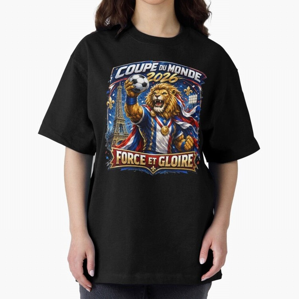 France Lion World Cup 2026 Classic T-Shirt Stand Out with Spirit from FIFA World Cup 2026 USA Canada Mexico Spirit, Inspired by Argentina, Neymar, Championship Spirit, Famous Goals, Roaring Crowds and International Football Unity; Perfect for