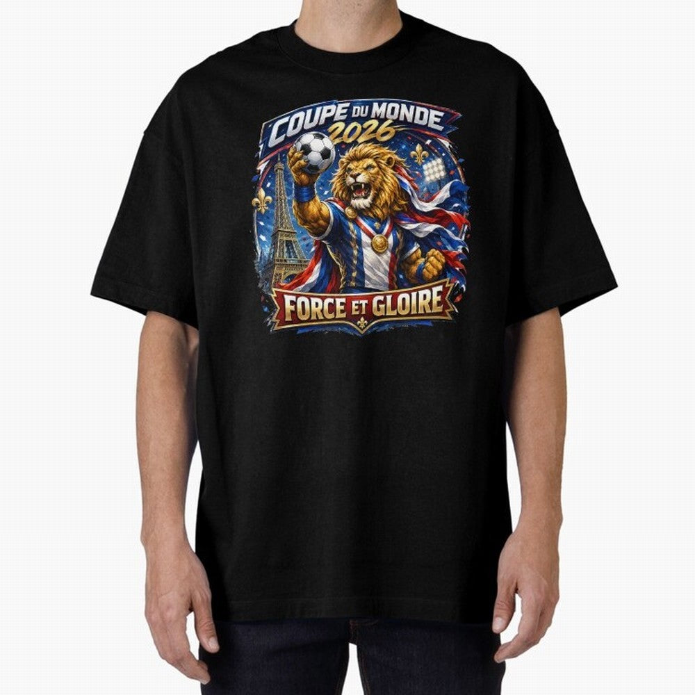 France Lion World Cup 2026 Classic T-Shirt Stand Out with Spirit from FIFA World Cup 2026 USA Canada Mexico Spirit, Inspired by Argentina, Neymar, Championship Spirit, Famous Goals, Roaring Crowds and International Football Unity; Perfect for