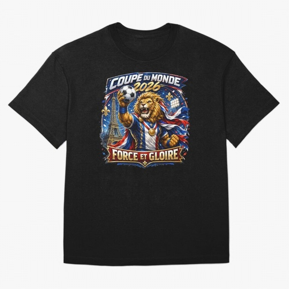 France Lion World Cup 2026 Classic T-Shirt Stand Out with Spirit from FIFA World Cup 2026 USA Canada Mexico Spirit, Inspired by Argentina, Neymar, Championship Spirit, Famous Goals, Roaring Crowds and International Football Unity; Perfect for