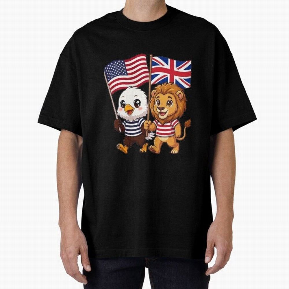 The American eagle and its brothers, the British lion Classic T-Shirt Stand Out with Spirit from the FIFA World Cup 2026 USA Canada Mexico Journey through CR7 Highlights, Brazil, Portugal and Argentina Pride, Supporter Pride, Iconic Celebrations,