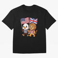 The American eagle and its brothers, the British lion Classic T-Shirt Stand Out with Spirit from the FIFA World Cup 2026 USA Canada Mexico Journey through CR7 Highlights, Brazil, Portugal and Argentina Pride, Supporter Pride, Iconic Celebrations,