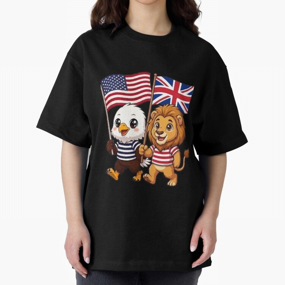 The American eagle and its brothers, the British lion Classic T-Shirt Stand Out with Spirit from the FIFA World Cup 2026 USA Canada Mexico Journey through CR7 Highlights, Brazil, Portugal and Argentina Pride, Supporter Pride, Iconic Celebrations,