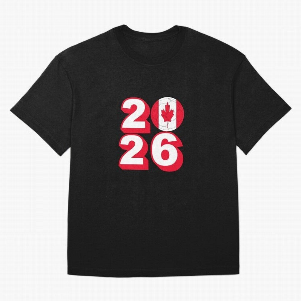 Canada 2026 Soccer Ball Graphic Design Classic T-Shirt Get Ready for FIFA World Cup 2026 Filled with Mbappe and Neymar, England Energy, Tournament Hype, Historic Matchups, Family Viewing Parties and Global Sports Pride; Perfect for Supporters Who
