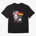 The American eagle and its friend the German eagle Classic T-Shirt Carry the Dream of the FIFA World Cup 2026 Group Stage Journey through Cristiano Ronaldo Highlights, England and Germany Pride, Classic Soccer Heritage, Championship Pressure, Fan
