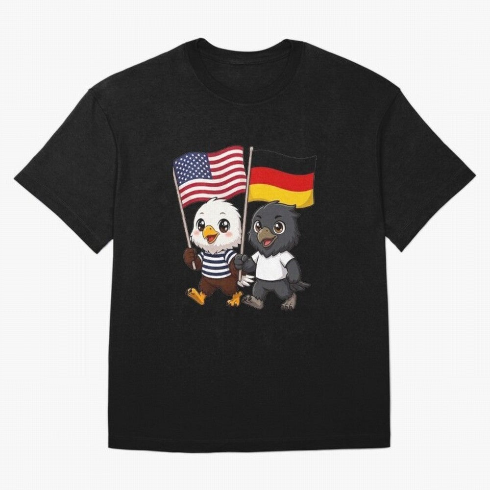 The American eagle and its friend the German eagle Classic T-Shirt Carry the Dream of the FIFA World Cup 2026 Group Stage Journey through Cristiano Ronaldo Highlights, England and Germany Pride, Classic Soccer Heritage, Championship Pressure, Fan