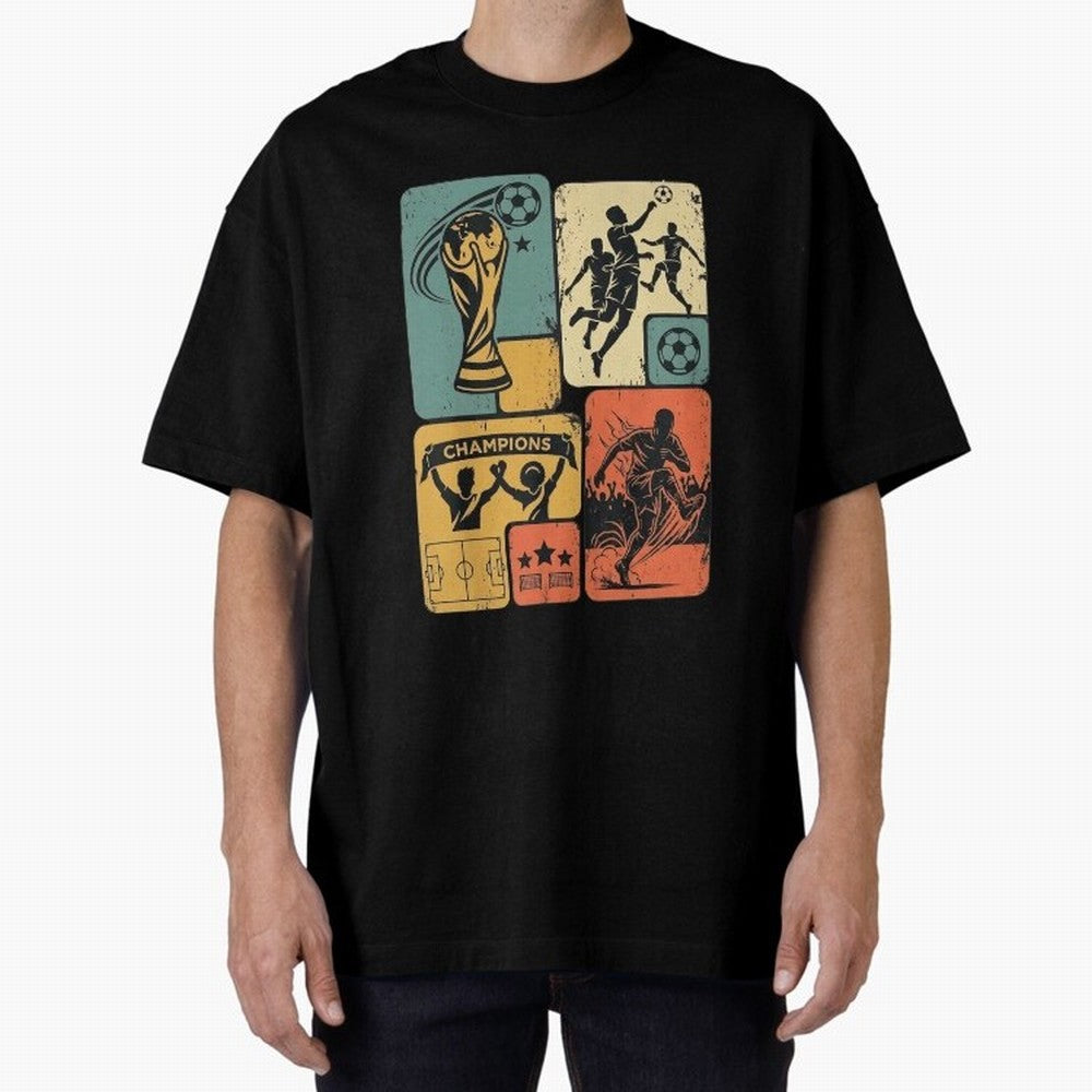 Retro World Cup 2026 Soccer Champion - Vintage Aesthetic Classic Football Shirt Design for Fans and Gift Classic T-Shirt Live the Energy of FIFA World Cup 2026 Group Stage Spirit, Connected to Germany, Messi, Neymar and Mbappe, Football History,