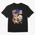 the Australian kangaroo and its friend the American eagle Classic T-Shirt Celebrate Classic Football Spirit in Global Football Passion for FIFA World Cup 2026 USA Canada Mexico, Celebrating Mbappe and Neymar, Argentina, Game Day Rituals, Football