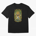 Brazil Soccer Jaguar - O Jogo Bonito Vintage 5 Stars Football Fan T-Shirt Classic T-Shirt Support Iconic Players in FIFA World Cup 2026 Spirit, Centered on France and Portugal, Messi and Cristiano Ronaldo, Global Supporter Spirit, Legendary Goals,
