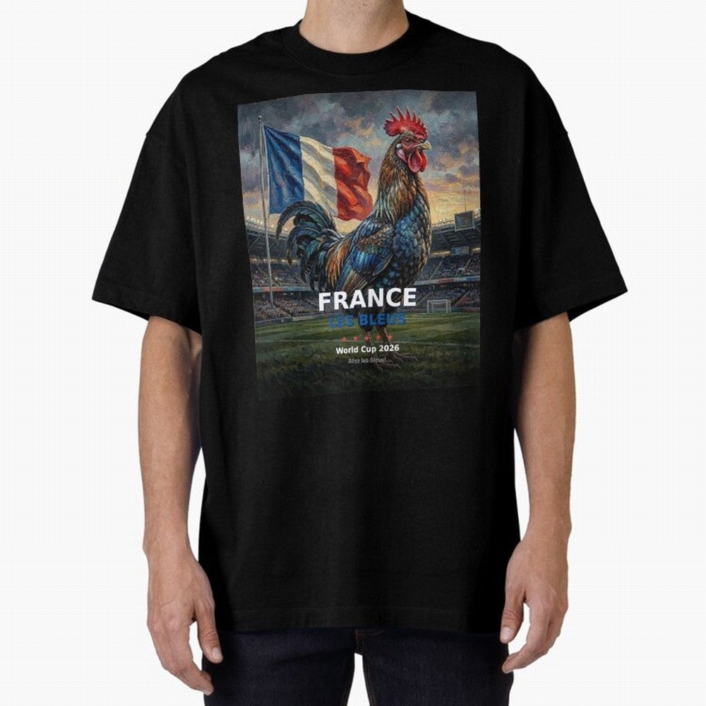 France Les Bleus - World Cup 2026 Soccer Fan Tee Classic T-Shirt Represent the Passion of Global Football Passion for FIFA World Cup 2026 USA Canada Mexico, Made for Messi, CR7 and Mbappe, Portugal, Vintage Soccer Flavor, Modern Football Stars,