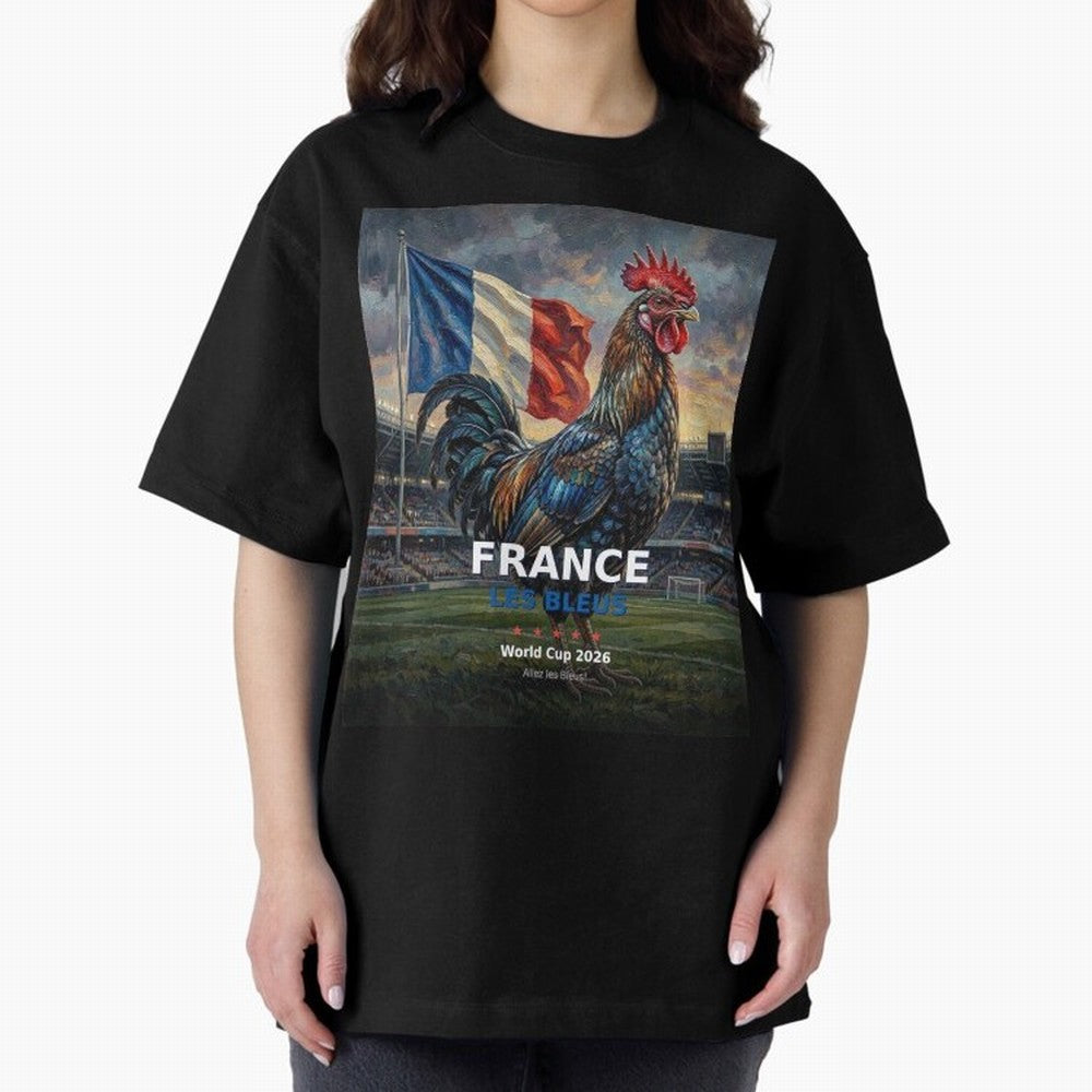 France Les Bleus - World Cup 2026 Soccer Fan Tee Classic T-Shirt Represent the Passion of Global Football Passion for FIFA World Cup 2026 USA Canada Mexico, Made for Messi, CR7 and Mbappe, Portugal, Vintage Soccer Flavor, Modern Football Stars,