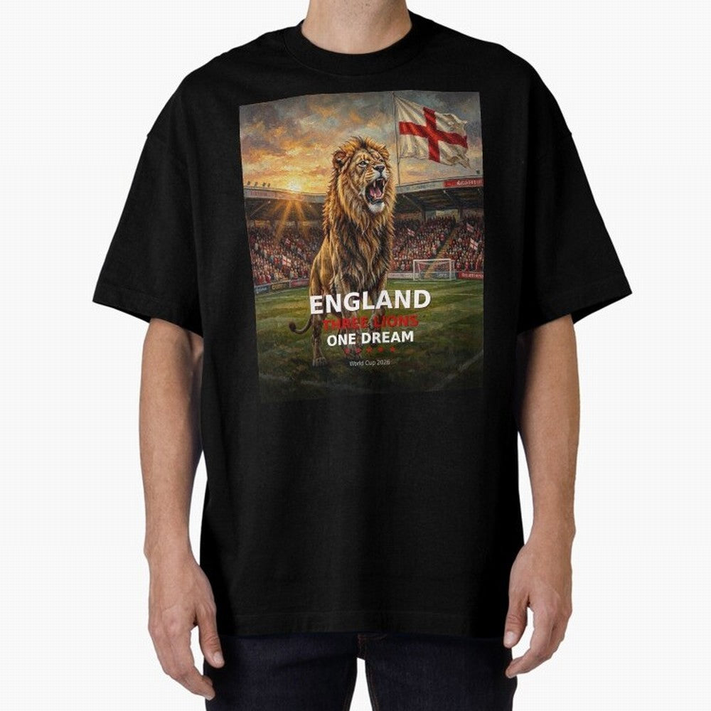 England Three Lions One Dream - World Cup 2026 Soccer Fan Tee Classic T-Shirt Relive the FIFA World Cup 2026 USA Canada Mexico Journey through CR7 and Messi Highlights, Brazil, Portugal and Argentina Pride, Sports Nostalgia, International