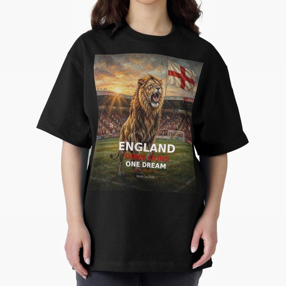 England Three Lions One Dream - World Cup 2026 Soccer Fan Tee Classic T-Shirt Relive the FIFA World Cup 2026 USA Canada Mexico Journey through CR7 and Messi Highlights, Brazil, Portugal and Argentina Pride, Sports Nostalgia, International