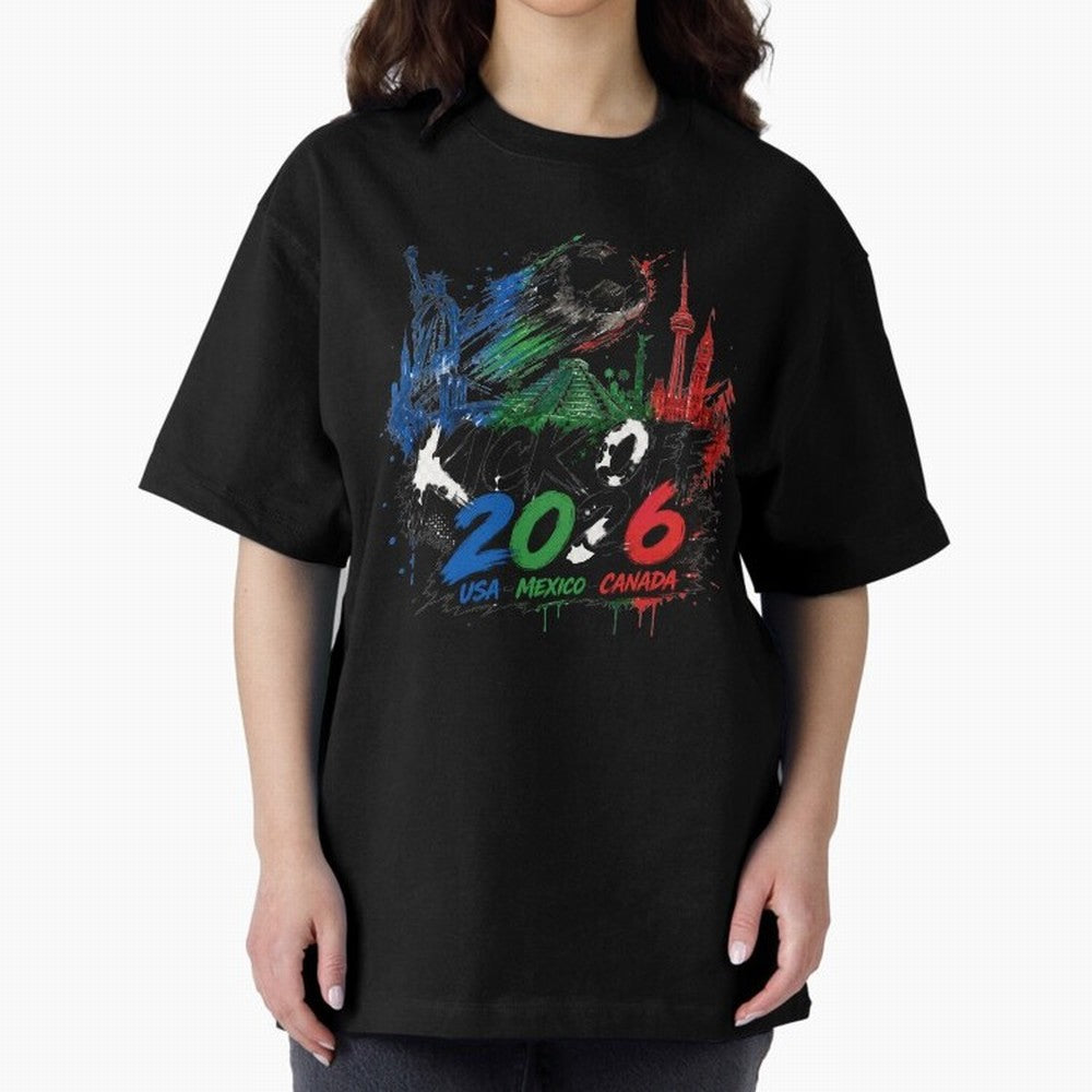 Kick Off 2026 USA Mexico Canada Soccer Graphic Classic T-Shirt Enjoy FIFA World Cup 2026 Group Stage Made for Messi, Argentina and Brazil Energy, Football Passion, Legendary Performances, Festival Vibes and Supporter Community; Built for Supporters