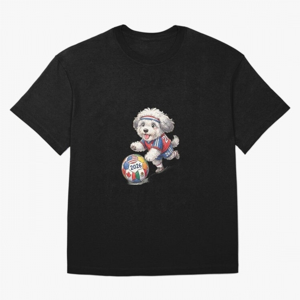 Cute Sheepdog Soccer Star - 2026 World Cup Fluffy Puppy Classic T-Shirt Enjoy FIFA World Cup 2026 Spirit, Celebrating Spain, CR7 and Messi, Soccer Culture, Superstar Moments, National Team Dreams and Competitive Fire; Perfect for People Who Love