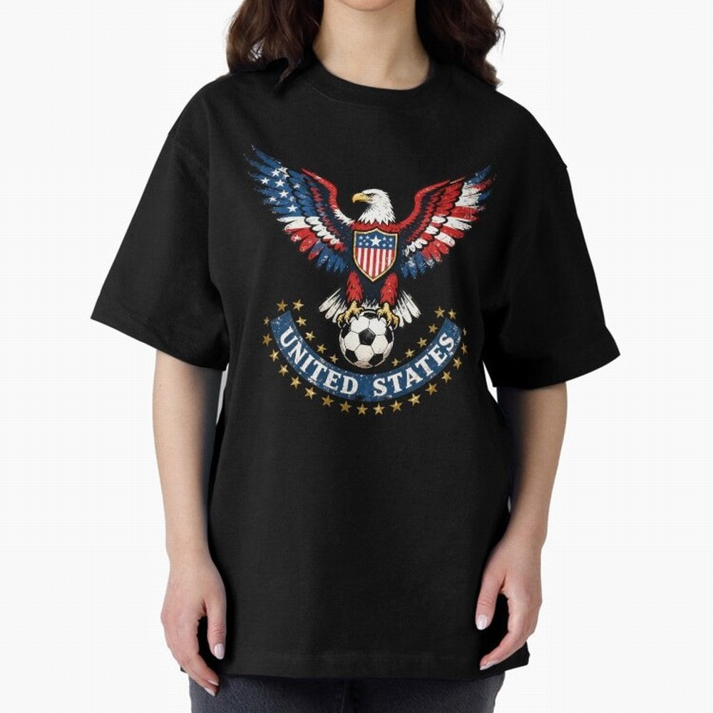 USA Soccer Eagle - United States Football Fan Classic T-Shirt Celebrate the Magic of FIFA World Cup 2026 USA Canada Mexico Centered on Messi, France Energy, Match Day Excitement, Supporter Culture, Golden Goals and Global Football Passion; Perfect