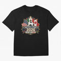 Football Spirit 2026 USA Mexico Canada Patch Design Classic T-Shirt Bring Legendary Rivalry Energy to Global Football Passion for FIFA World Cup 2026 Group Stage, Capturing Cristiano Ronaldo, Haaland and CR7, Argentina, France and Brazil, Game Day