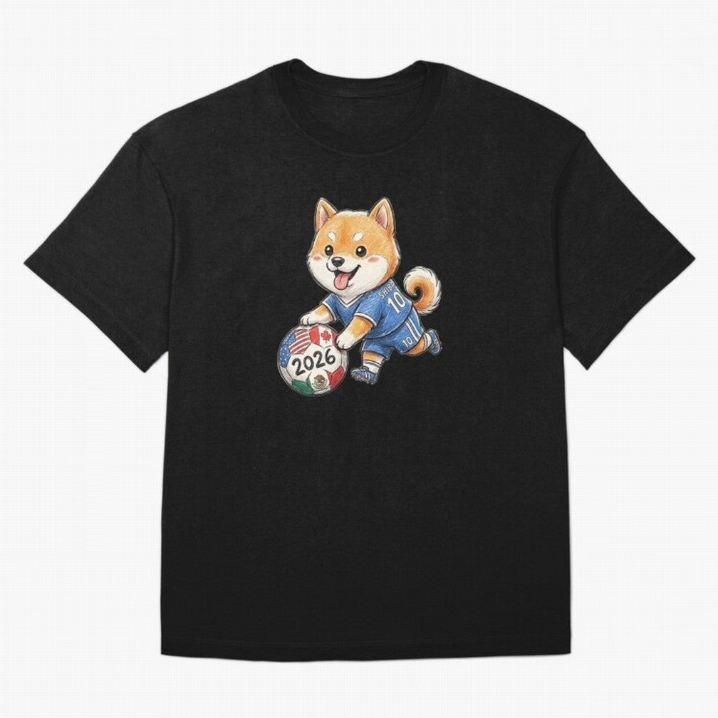 Cute Shiba Inu Soccer Star #10 - World Cup 2026 Edition Classic T-Shirt Elevate the FIFA World Cup 2026 Group Stage Journey through Messi and Cristiano Ronaldo Highlights, Spain Pride, Vintage Soccer Flavor, Modern Football Stars, National Flags