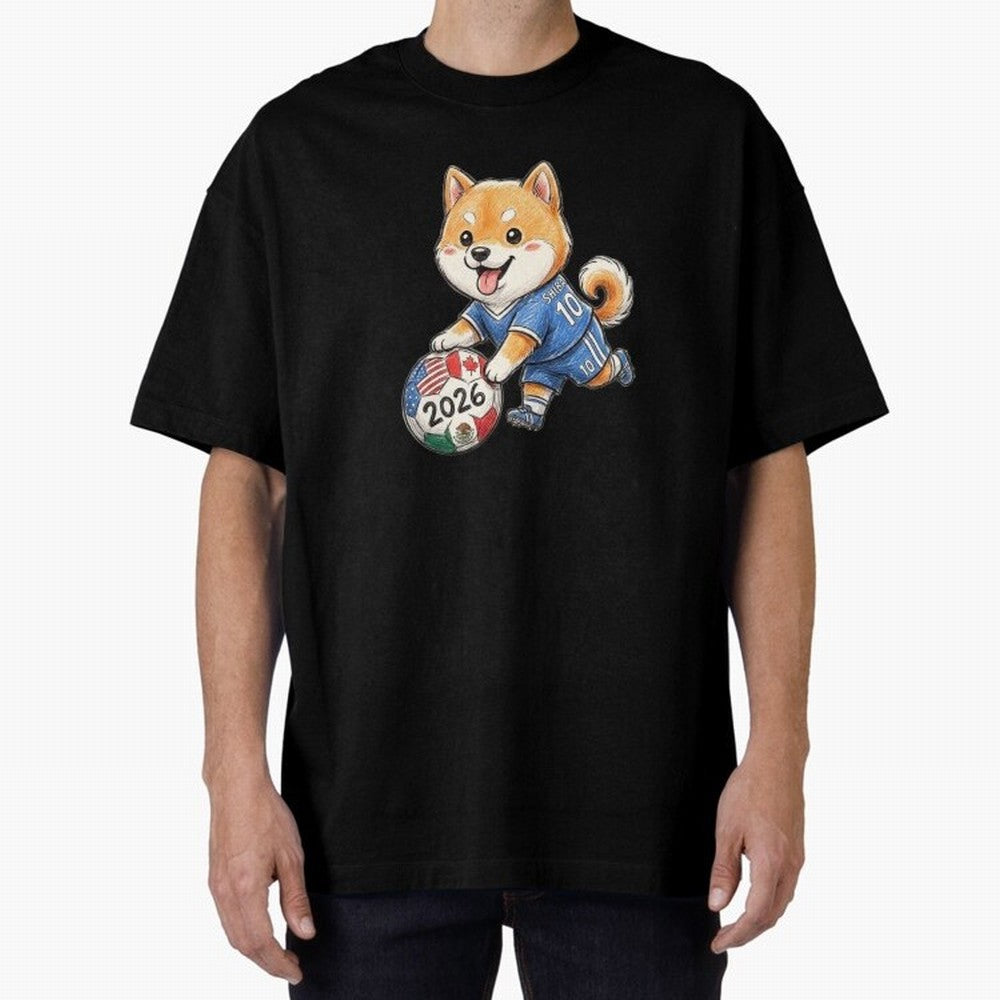 Cute Shiba Inu Soccer Star #10 - World Cup 2026 Edition Classic T-Shirt Elevate the FIFA World Cup 2026 Group Stage Journey through Messi and Cristiano Ronaldo Highlights, Spain Pride, Vintage Soccer Flavor, Modern Football Stars, National Flags