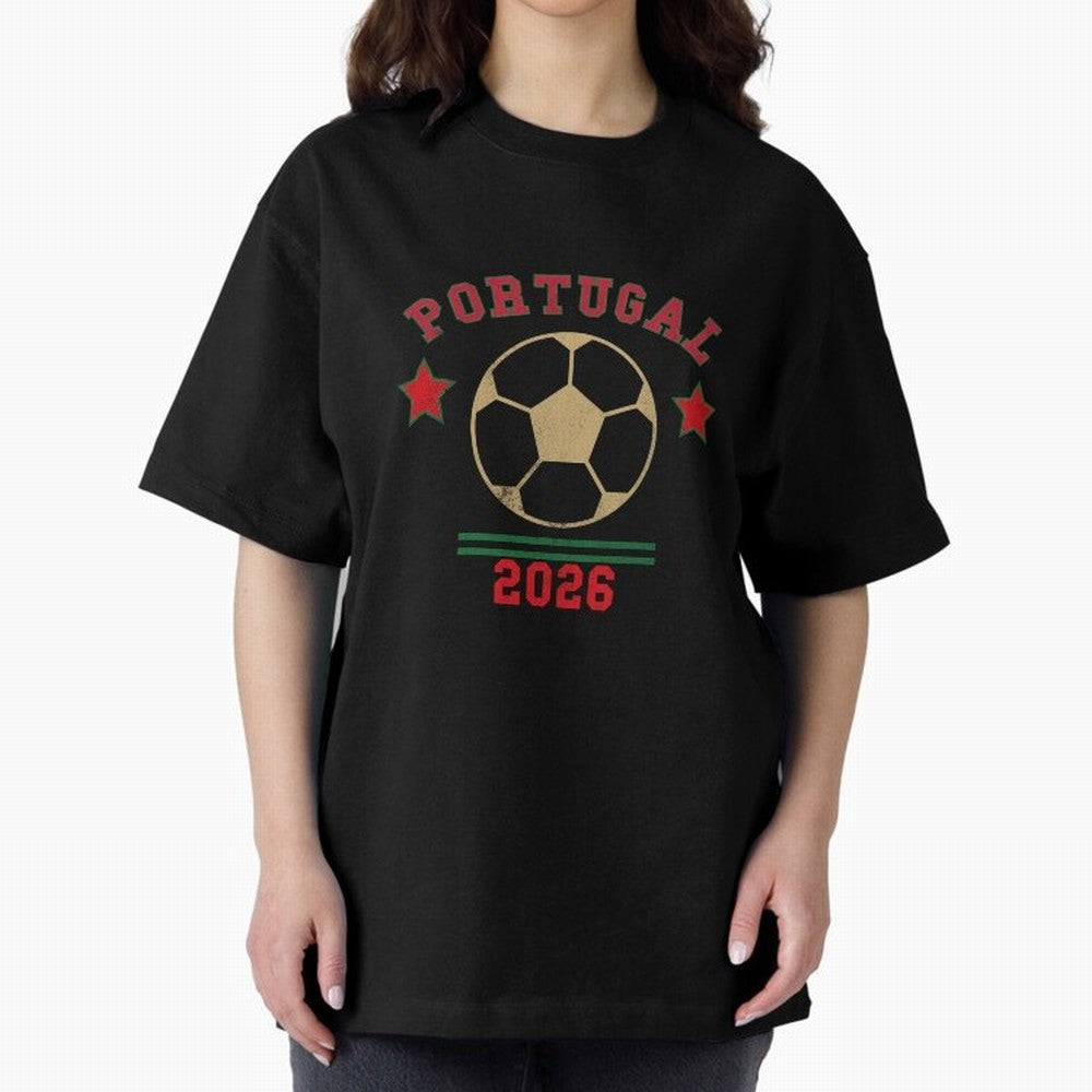 Portugal 2026 ¡ª Vintage Soccer Tee Classic T-Shirt Follow the FIFA World Cup 2026 USA Canada Mexico Journey through CR7 Highlights, Spain and Netherlands Pride, Vintage Soccer Flavor, Modern Football Stars, National Flags and Final Night Emotion;