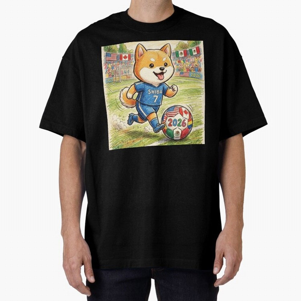 2026 World Cup Shiba Inu Ace #7 - Stadium Action Art Classic T-Shirt Show Championship Spirit for Match Day Hype around FIFA World Cup 2026 Group Stage, Neymar, Haaland and Cristiano Ronaldo, Argentina, Retro Football Energy, Iconic Rivalries,