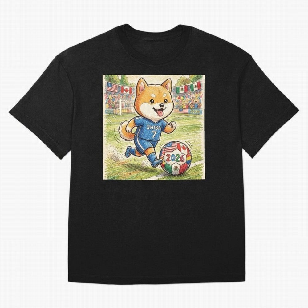 2026 World Cup Shiba Inu Ace #7 - Stadium Action Art Classic T-Shirt Show Championship Spirit for Match Day Hype around FIFA World Cup 2026 Group Stage, Neymar, Haaland and Cristiano Ronaldo, Argentina, Retro Football Energy, Iconic Rivalries,