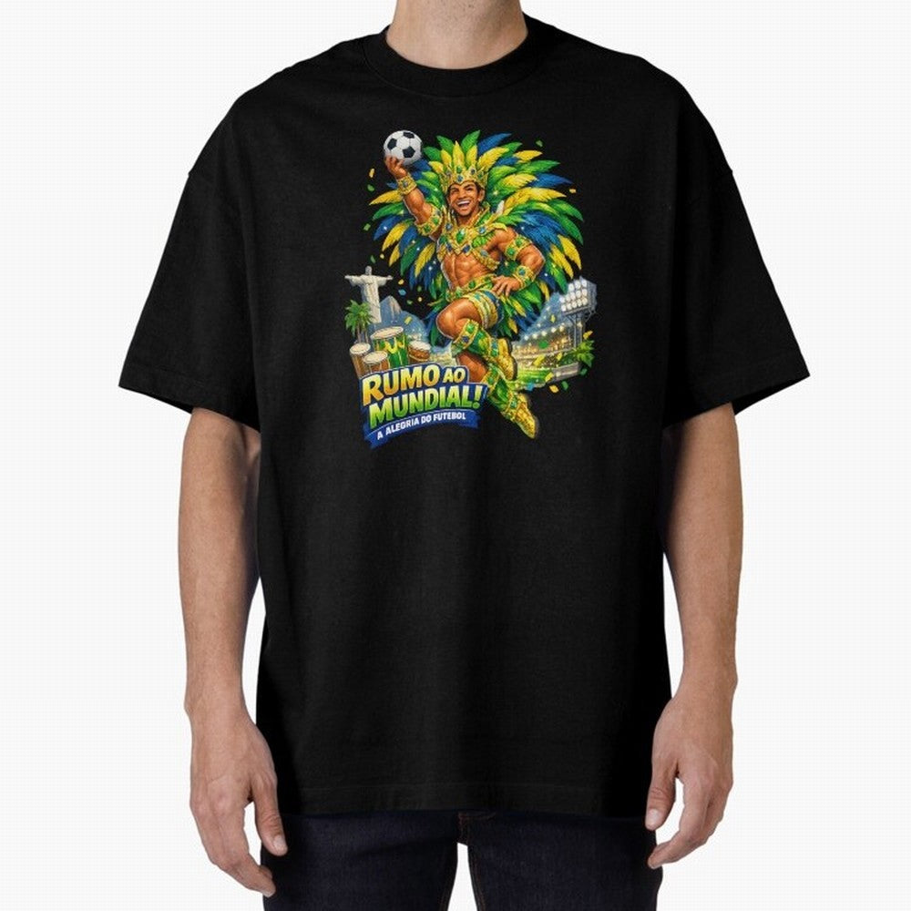 Brazil World Cup 2026 Carnival Fan Art Classic T-Shirt Celebrate Fan Culture around Match Day Hype around FIFA World Cup 2026 USA Canada Mexico, Messi and Cristiano Ronaldo, England, Global Supporter Spirit, Legendary Goals, National Colors and