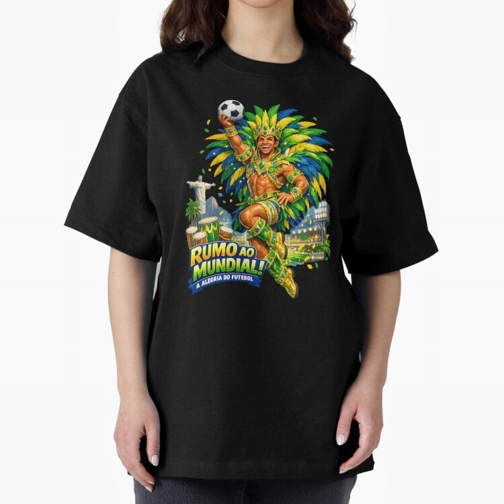Brazil World Cup 2026 Carnival Fan Art Classic T-Shirt Celebrate Fan Culture around Match Day Hype around FIFA World Cup 2026 USA Canada Mexico, Messi and Cristiano Ronaldo, England, Global Supporter Spirit, Legendary Goals, National Colors and