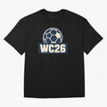 WC26 Retro Soccer Ball Vintage Football Fan Design Classic T-Shirt Share FIFA World Cup 2026 for Fans of Cristiano Ronaldo, Haaland and CR7 and Brazil, Portugal and Argentina, Bringing Classic Soccer Heritage, Championship Pressure, Fan Loyalty and