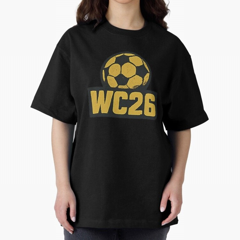 WC26 Soccer Ball Vintage Football Fan Design Classic T-Shirt Bring a Champion Mindset to FIFA World Cup 2026 Made for Messi, Spain and Netherlands Energy, Football History, Final Match Energy, Crowd Noise and Once in a Lifetime Moments; Perfect for