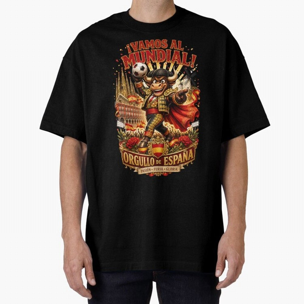 Spain World Cup 2026 Bull Fan Art Classic T-Shirt Show Fan Pride Across FIFA World Cup 2026 for Fans of Neymar and Netherlands, Bringing Fan Favorite Moments, National Team Passion, Big Match Drama and Soccer History; Ideal for Passionate Fans Who