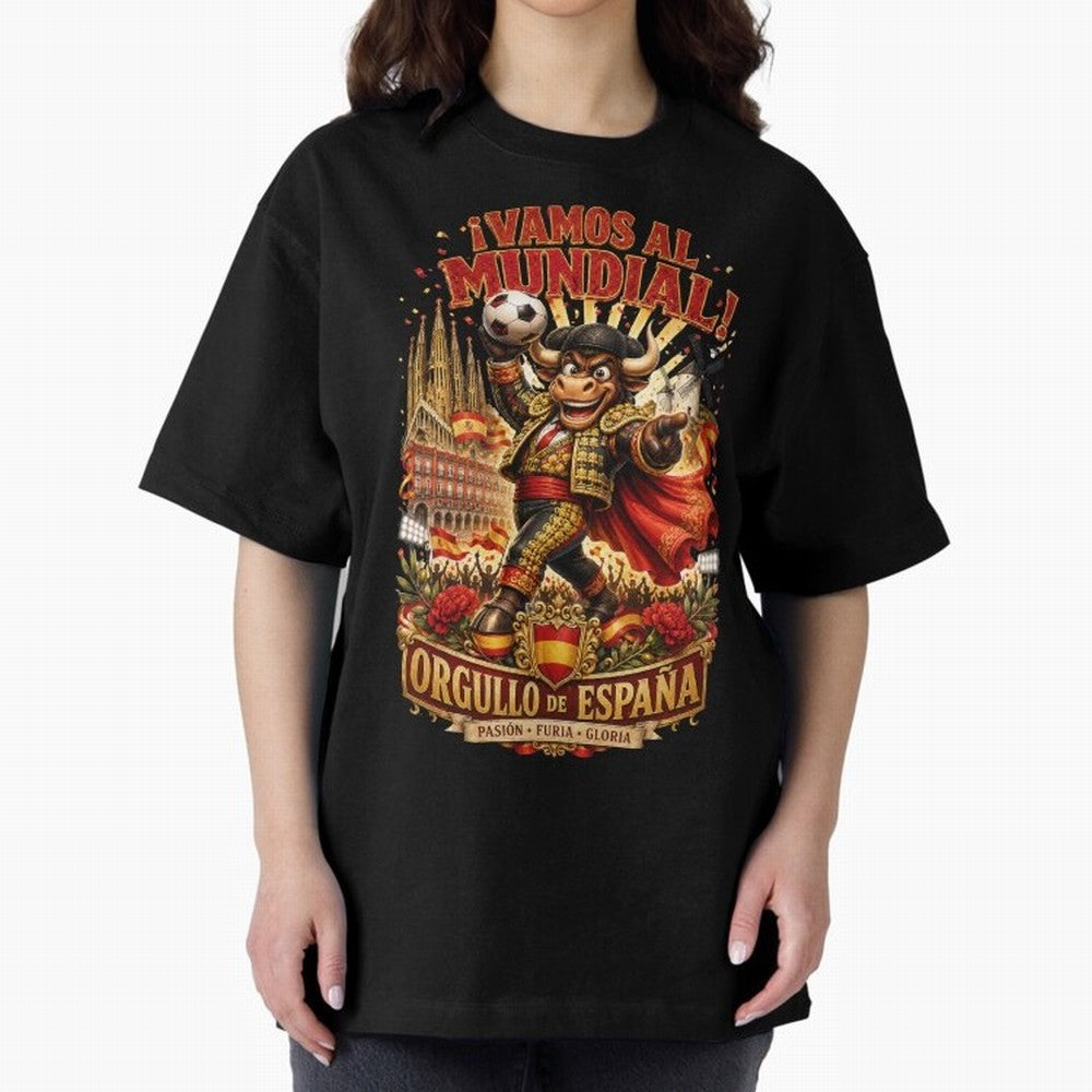 Spain World Cup 2026 Bull Fan Art Classic T-Shirt Show Fan Pride Across FIFA World Cup 2026 for Fans of Neymar and Netherlands, Bringing Fan Favorite Moments, National Team Passion, Big Match Drama and Soccer History; Ideal for Passionate Fans Who