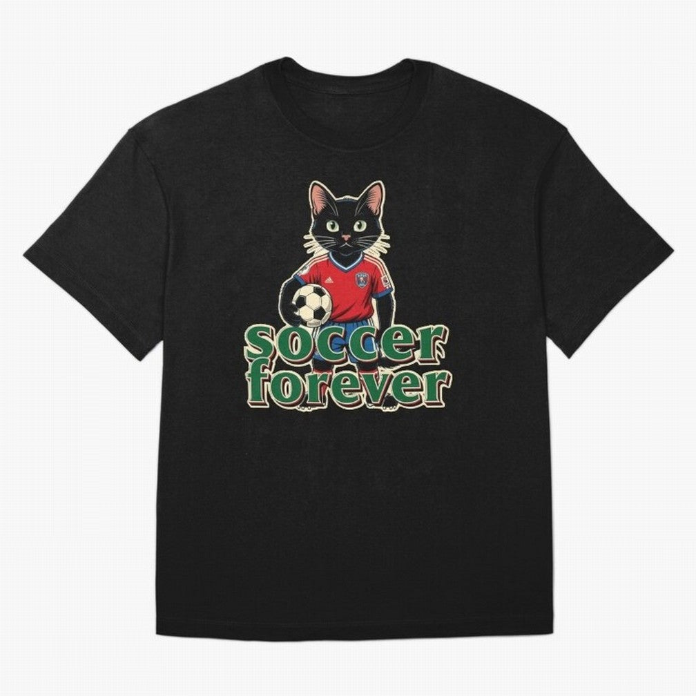 Soccer Forever Retro Cat Classic T-Shirt Bring Home the FIFA World Cup 2026 Group Stage Journey through CR7 and Messi Highlights, Argentina, France and Brazil Pride, Worldwide Fan Energy, Dramatic Goals, Stadium Lights and Championship