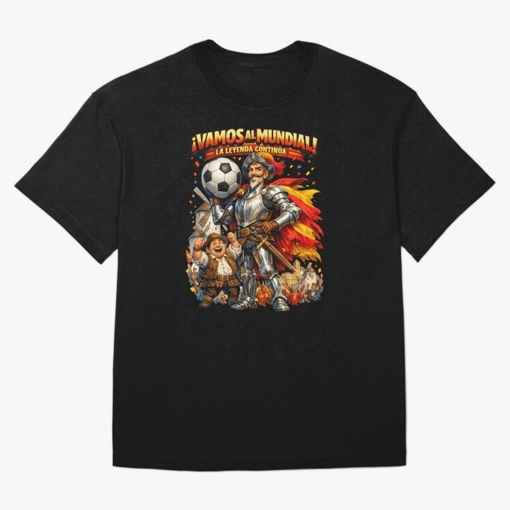 Spain World Cup 2026 Don Quixote Fan Shirt Classic T-Shirt Celebrate Golden Goal Energy in Global Football Passion for FIFA World Cup 2026, Celebrating CR7 and Messi, Portugal, Soccer Culture, Superstar Moments, National Team Dreams and Competitive