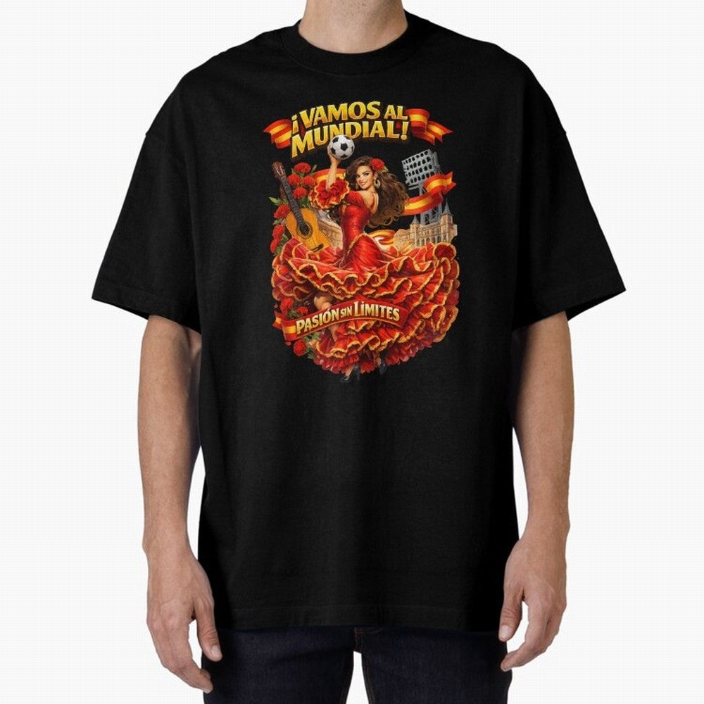 Spanish Flamenco Football Fan Shirt ¨C Unique World Cup 2026 Supporter Design Classic T-Shirt Stand Proud for Match Day Hype around FIFA World Cup 2026 Group Stage, Messi and Cristiano Ronaldo, Argentina, France and Brazil, Football Festival