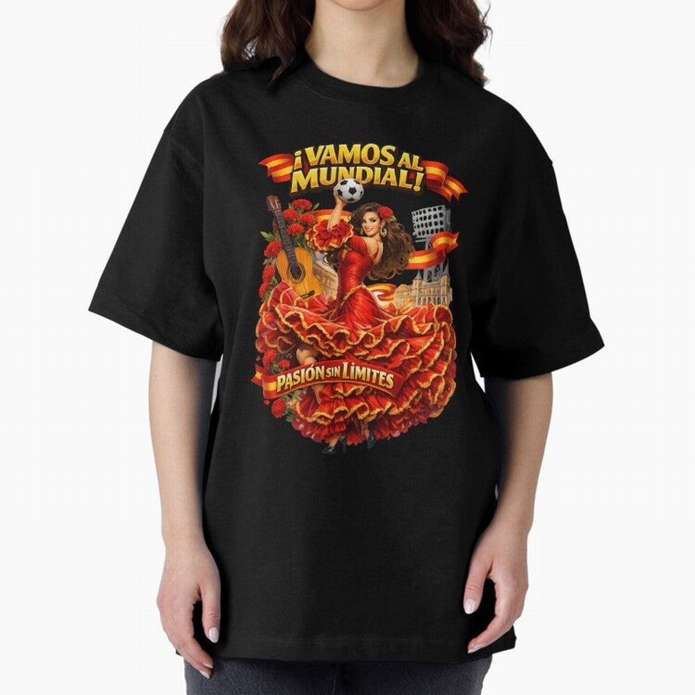 Spanish Flamenco Football Fan Shirt ¨C Unique World Cup 2026 Supporter Design Classic T-Shirt Stand Proud for Match Day Hype around FIFA World Cup 2026 Group Stage, Messi and Cristiano Ronaldo, Argentina, France and Brazil, Football Festival